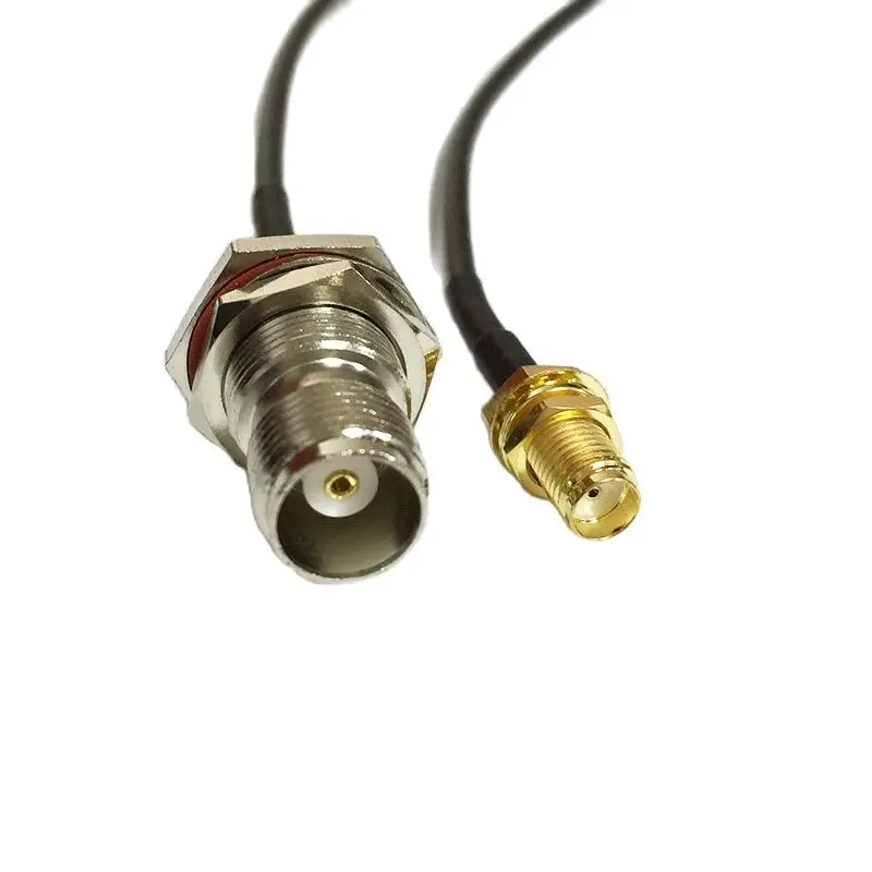 Cable Coaxial de módem TNC, interruptor de tuerca hembra, Jack Pigtail RG174 conector SMA, adaptador de 20CM y 8 ", puente RF, nuevo