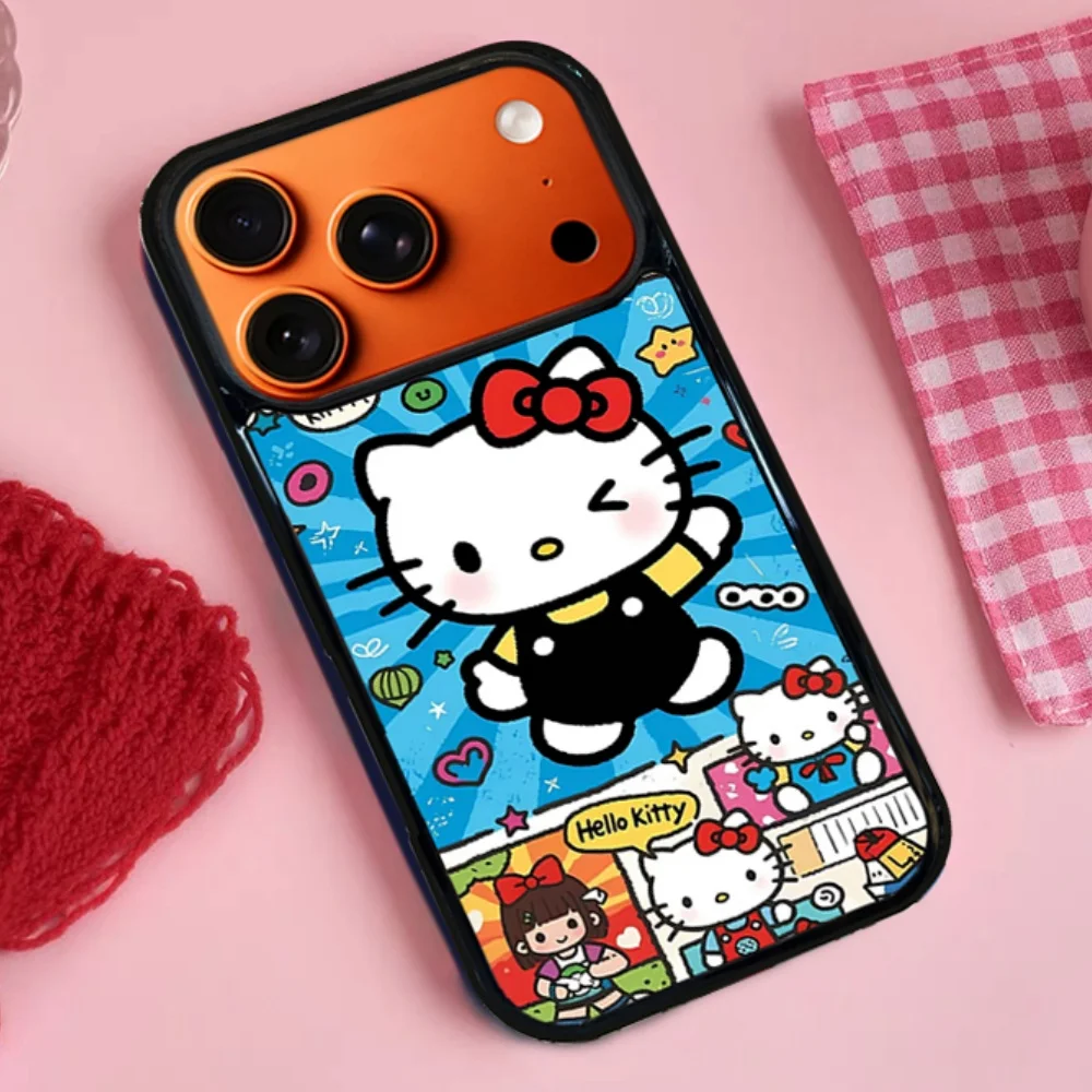 KT مانغا الأزرق خلفية جراب هاتف آيفون 17 الهواء 16 15 14 زائد 13 12 11 برو ماكس للصدمات حماية الصلب الغطاء الخلفي قبعات #6