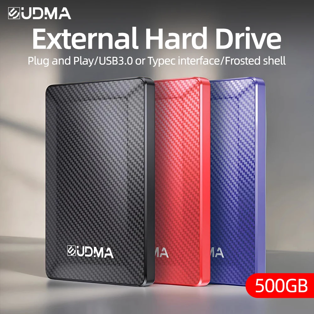 UDMA USB 3.0 External Hard Disk Drive 320GB/500GB/1TB Storage Capacity - Durable HDD - For PC & Laptop - Ideal for Data Backup