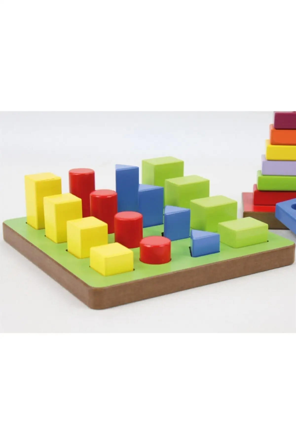 Color And Shapes Sorting Learning, Wooden Wisdom And Intelligence Games, Geometric Shapes, Montessorie Toy, Special Training