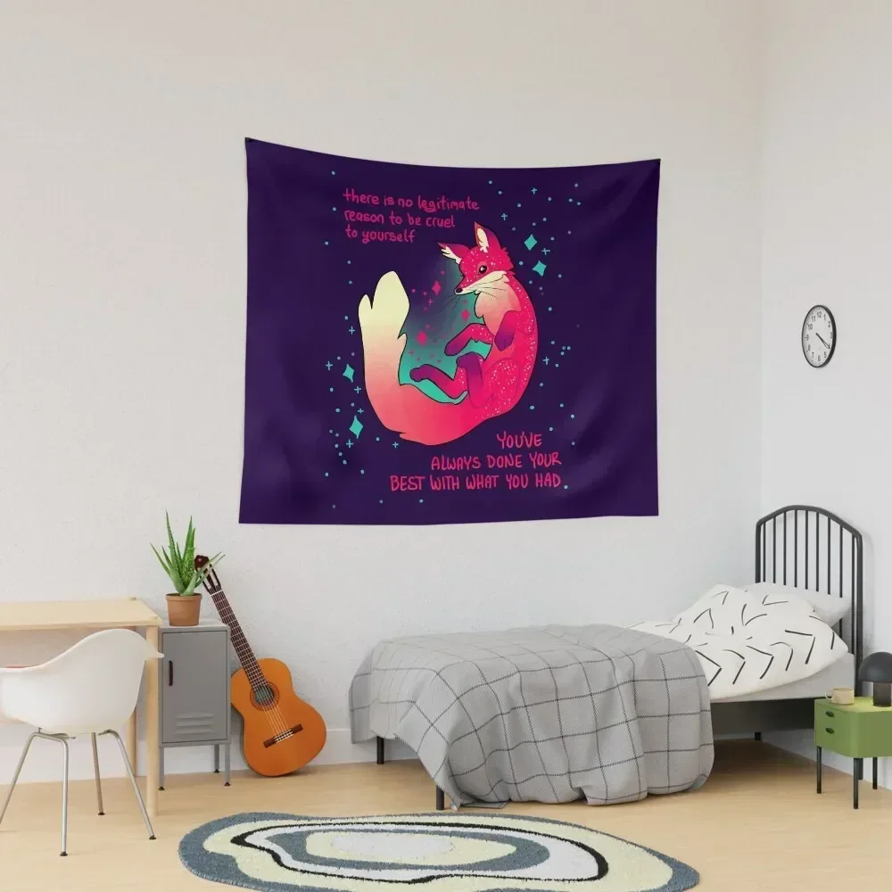 

There is no legitimate reason to be cruel to yourself Space Fox Tapestry Decoration Wall Decoration Bedroom Tapestry