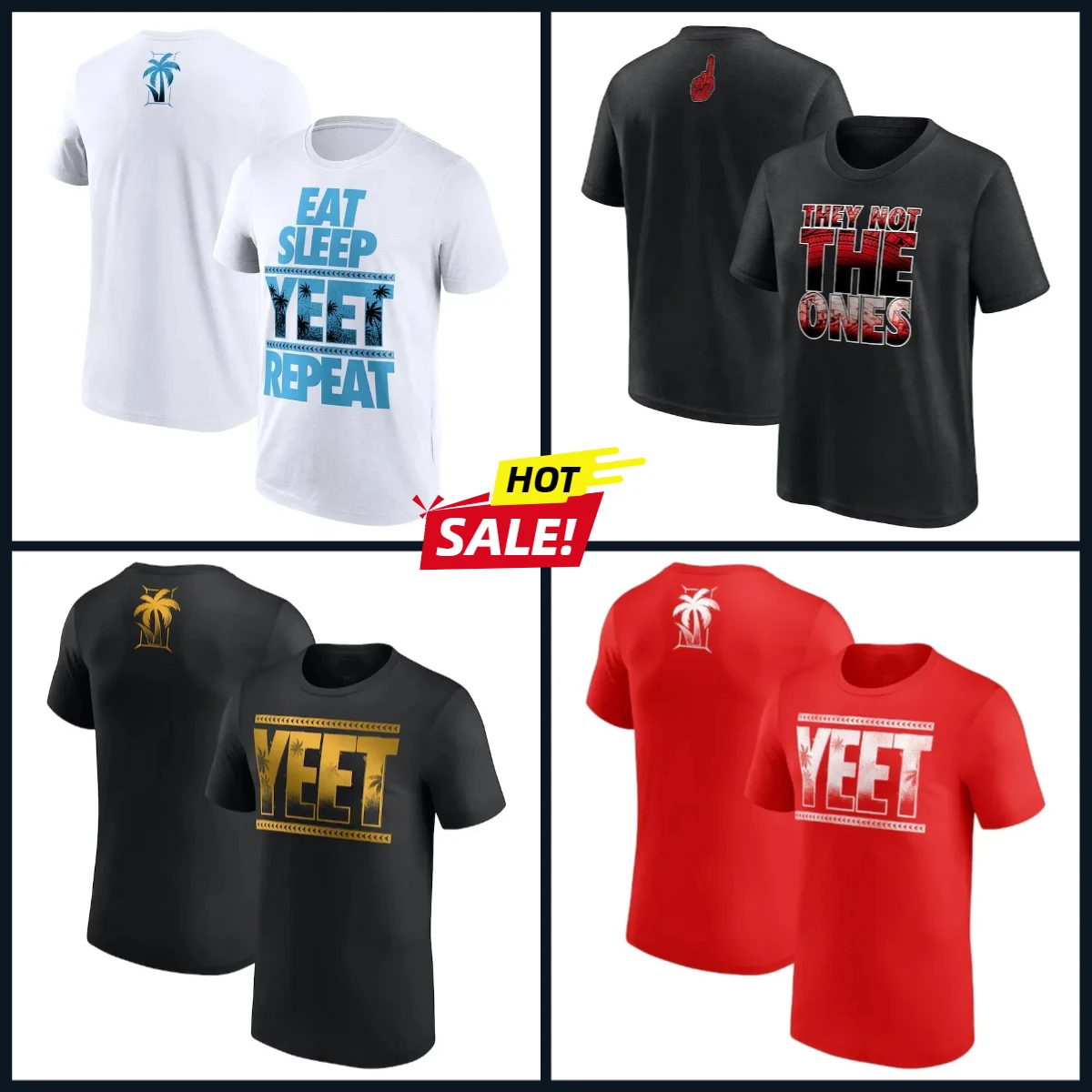 

New Men's Jey Uso Yeet T-Shirt 3D Print Men Women Short Sleeve O-Neck t shirt Fashion Oversized Gym Clothing Tough Guy Tees Tops