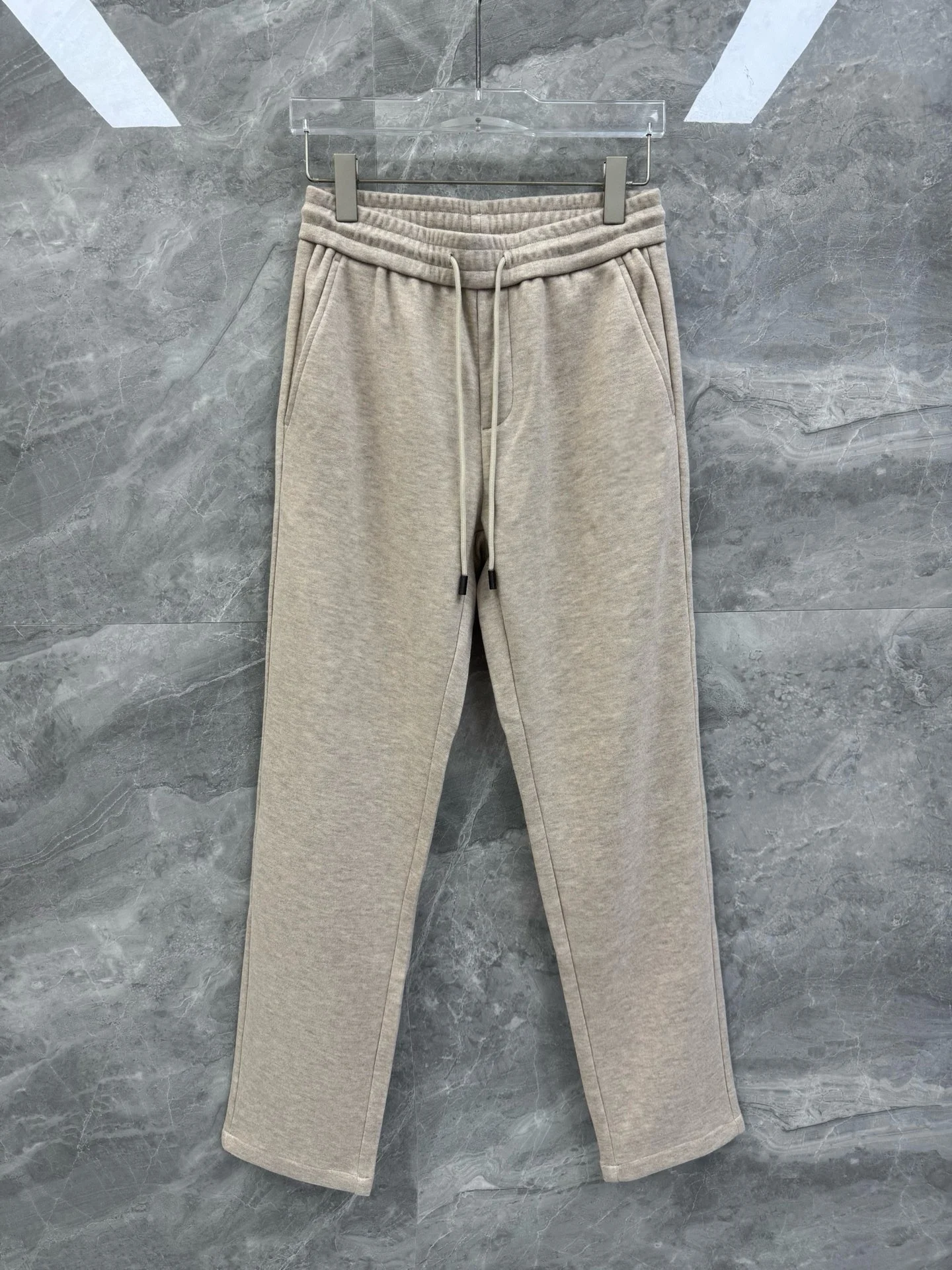 

LP wool blend elastic waist drawstring straight casual pants 25aw