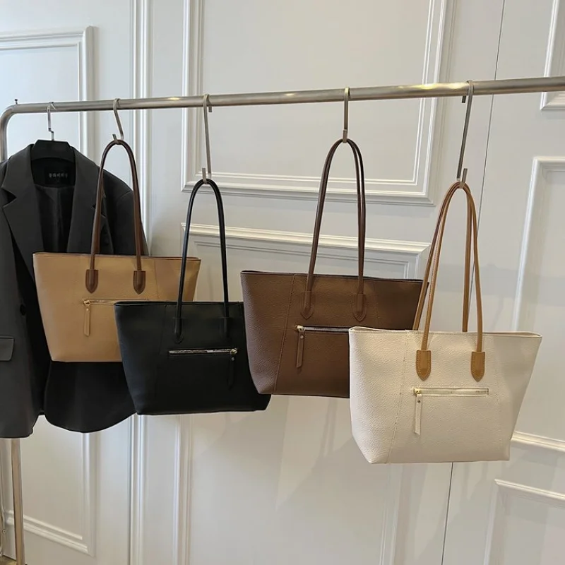 

Women's Tote Bag Crafted From Premium Leather Featuring High-End Quality And Trendy Vintage Paris Style ​