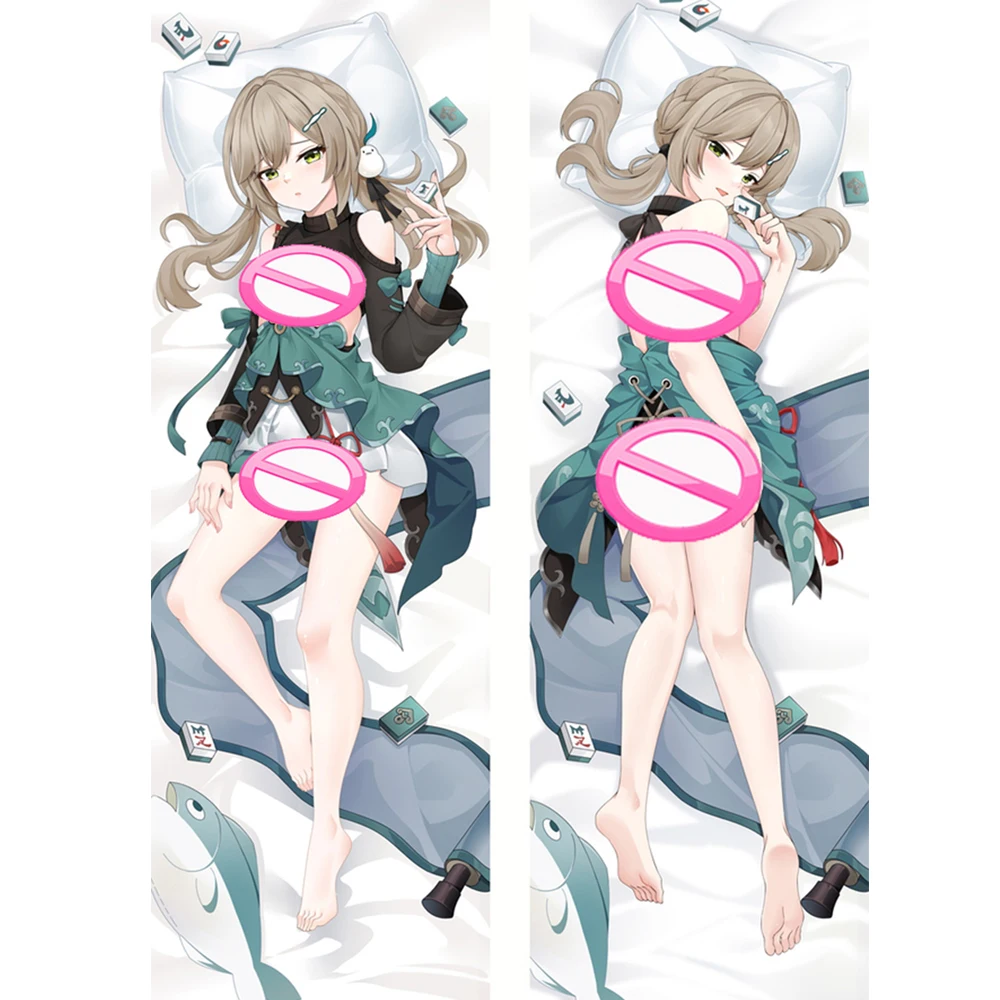 Body Pillow CaseAnime Honkai: Rel Bintang Qingque 2WAY Hugging Pil Tubuh Dua Sisi Cetak Sarung Bantal Ukuran Hidup