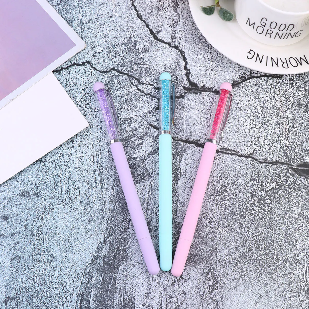 3개입 매니큐어 도트펜 네일 아트 도구 세트 라인스톤 픽커 DIY 네일 포인트 펜 네일 장식 공예 라인스톤 픽커