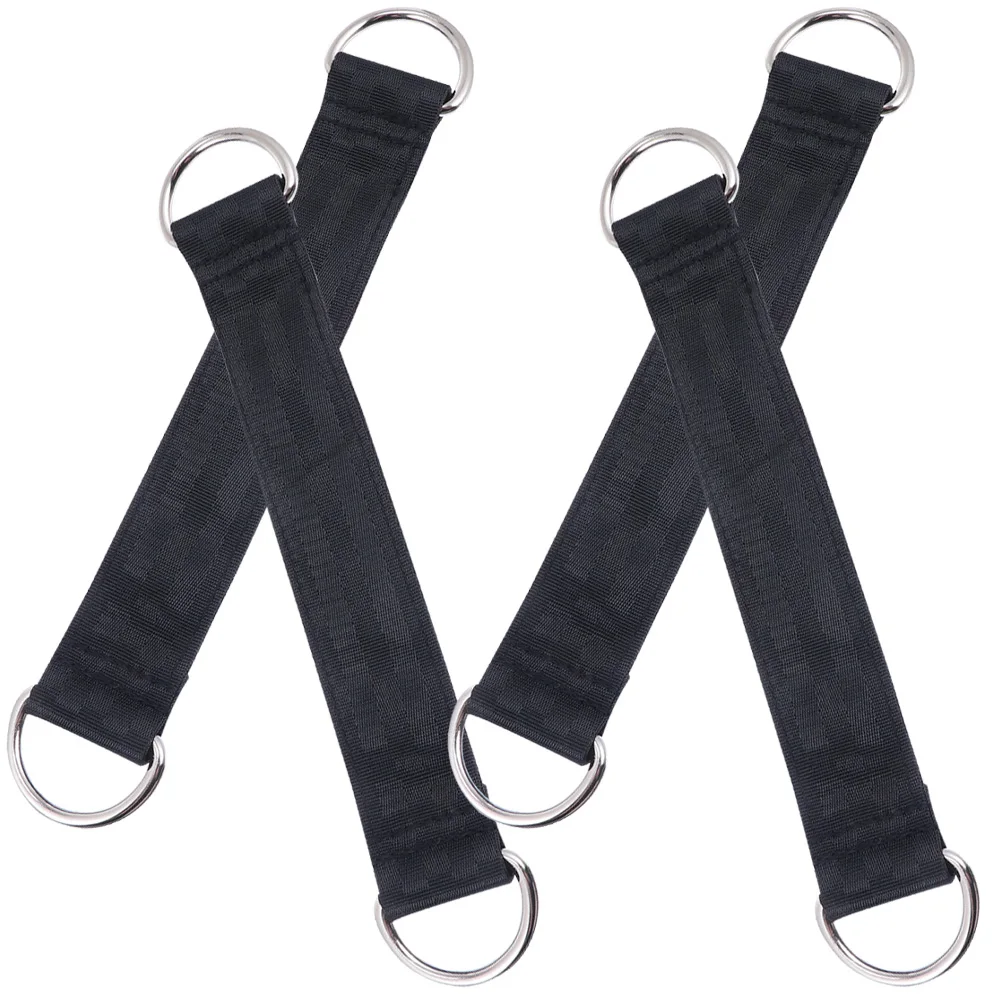 

4pcs Sports Fly Belt Fitness Pull Rope Straps Gym Attachments Tools Polyester Metal Lightweight Multi-Functional Muscle