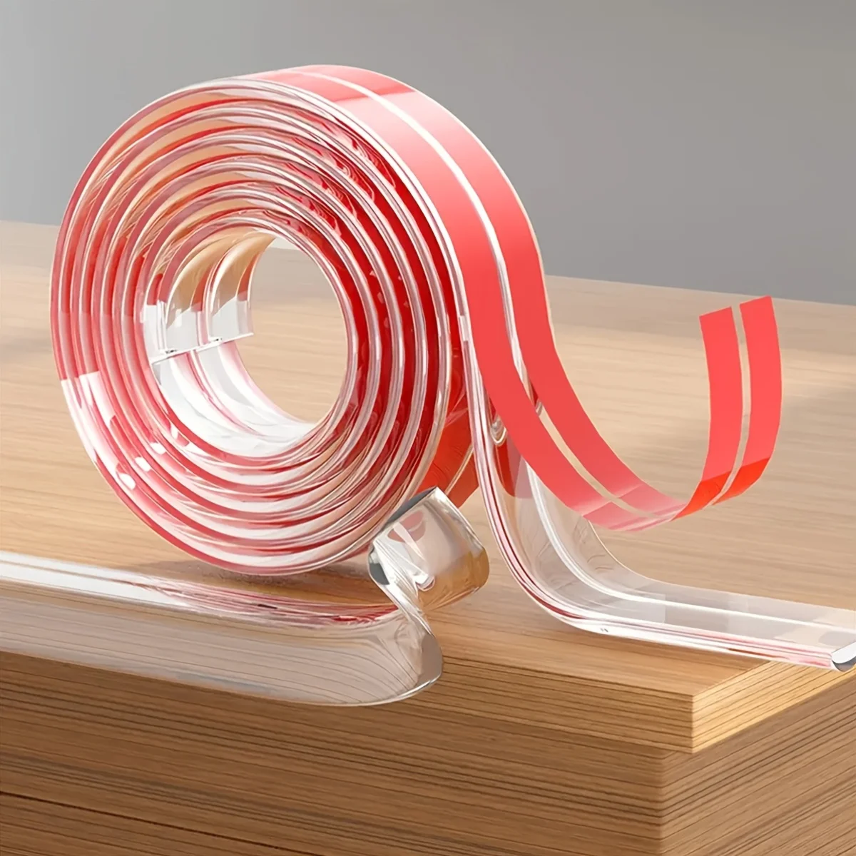 1PC 1m/3meters W Type Anti-bump Strip Coffee Table Anti-bump Protection Strip Transparent Household Bumpers