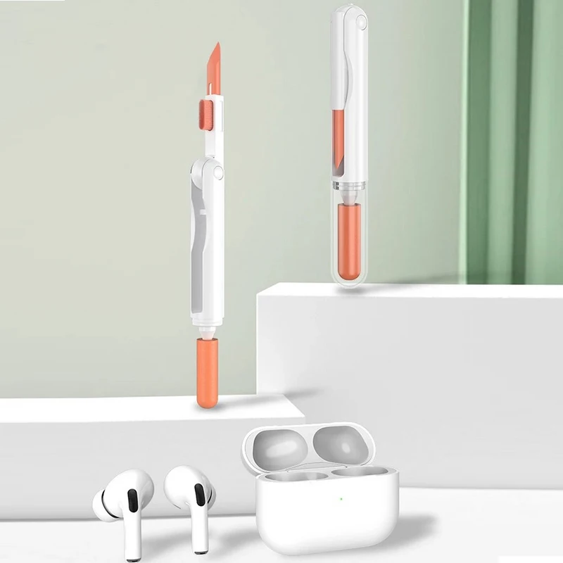Foldable Bluetooth Earphones Cleaner Kit For Airpods Pro 2 Portable Wireless Earbuds Cleaning Brush