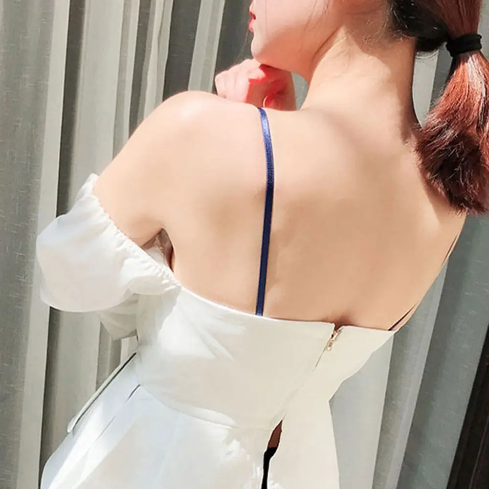 

Wedding Summer Candy Color Elastic Shoulder Strap Bra Accessories Intimates Accessories Invisible Bra Strap