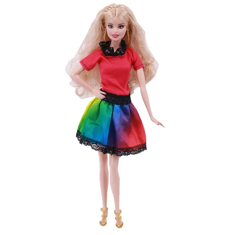 New 1/6 Doll Clothes Accessories Multi-style Handmade 30cm Dolls Dress Up Clothes Fashion Girls Princess Daily Wear Dress Set