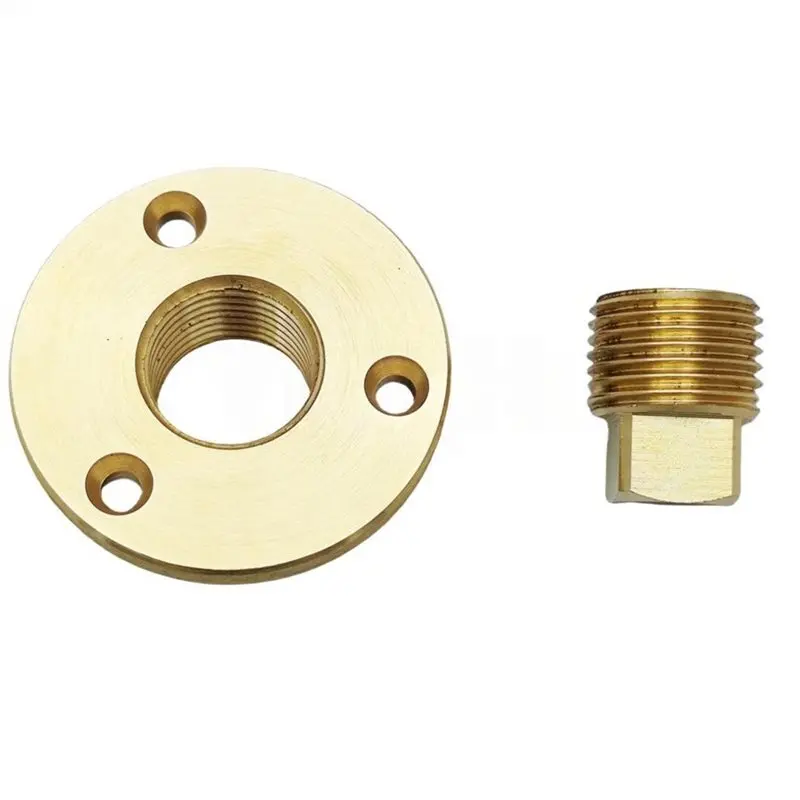Marine Yacht Brass Drain Plug 2 Inch - Flange Sealing Plugs For Marine And Yacht Hardware For BSPT1/2