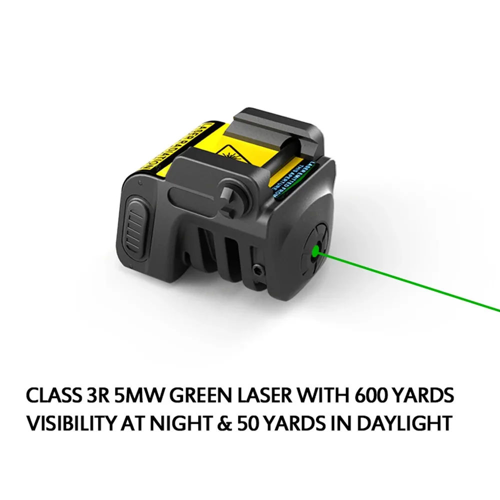 L8 Tactical Laser Red Dot Sight for 92G Handgun Compact Pistol Rechargeable Green/Blue/Red Laser Sight 20mm Picatinny Rail Mount