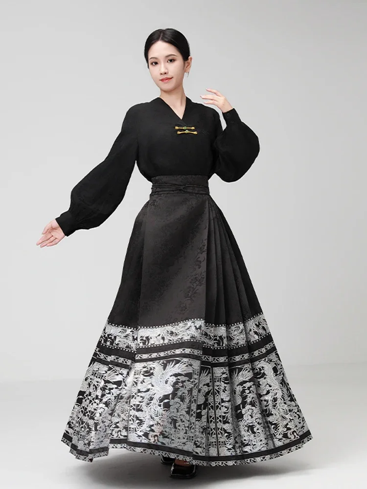 Ming Horse-Face Skirt Original National Style Skirt New Chinese Style Women's Han Chinese Clothing