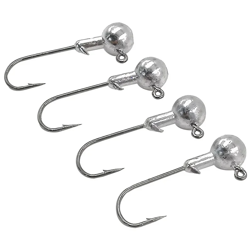 5Pcs/Lot Crank Jig Head Hook 1.5g 2g 3.5g 5g 7g 10g Fishing Hook Lead Jig Lure Hard Baits Soft Worm Fishing Tackle Accessories