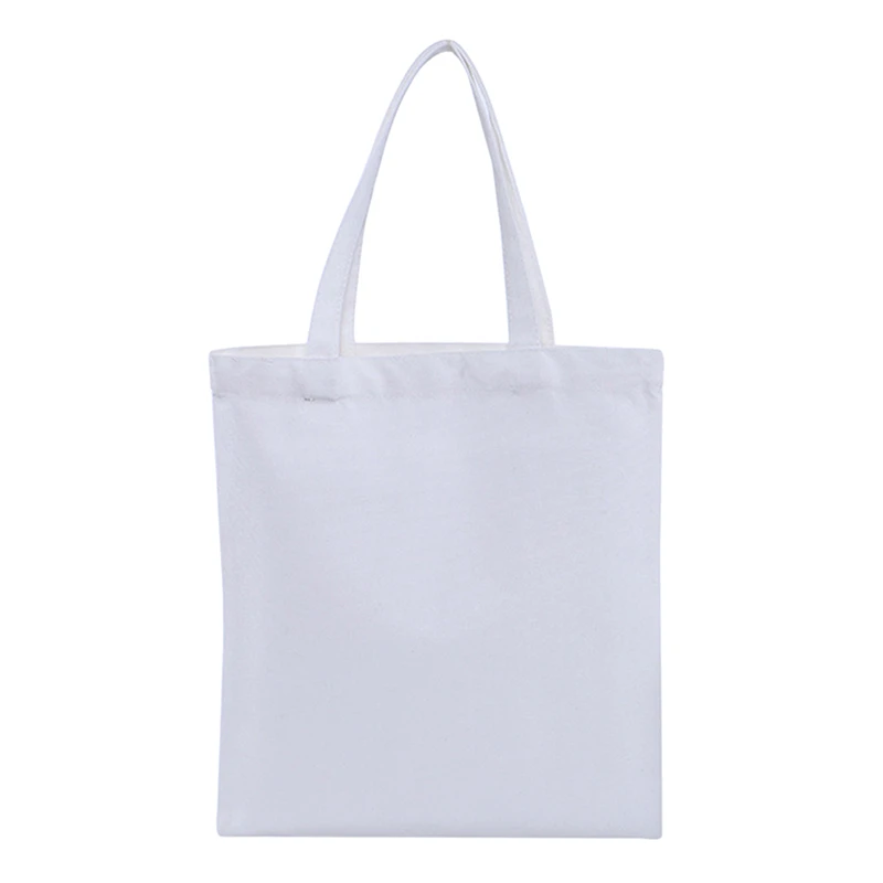 Canvas Bags Cotton Shopper Bag Folding Portable Shopping Bag Canvas Tote Bag Reusable Shopping Bags