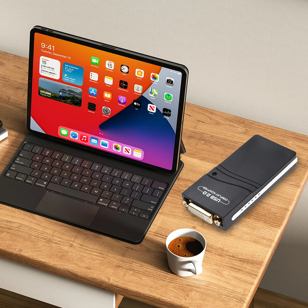 

Внешний графический видеоадаптер, совместимый с USB 2.0 к DVI/VGA/HDMI, адаптер дисплея 1920*1080, режим расширения/зеркала для Windows MacOS