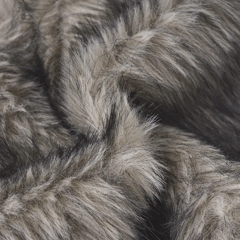 Falda en forma de A dividida con empalme de felpa de cintura baja Sexy para mujer nueva de invierno