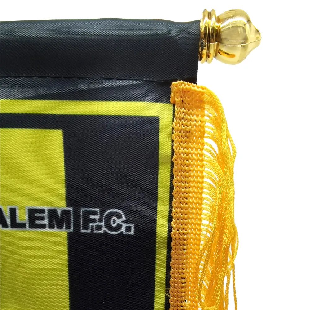 لافتة علم معلقة من Beitar Jerusalem، زينة عيد الميلاد مزدوجة الجوانب، هدية لافتة علم معلقة للعائلة #2