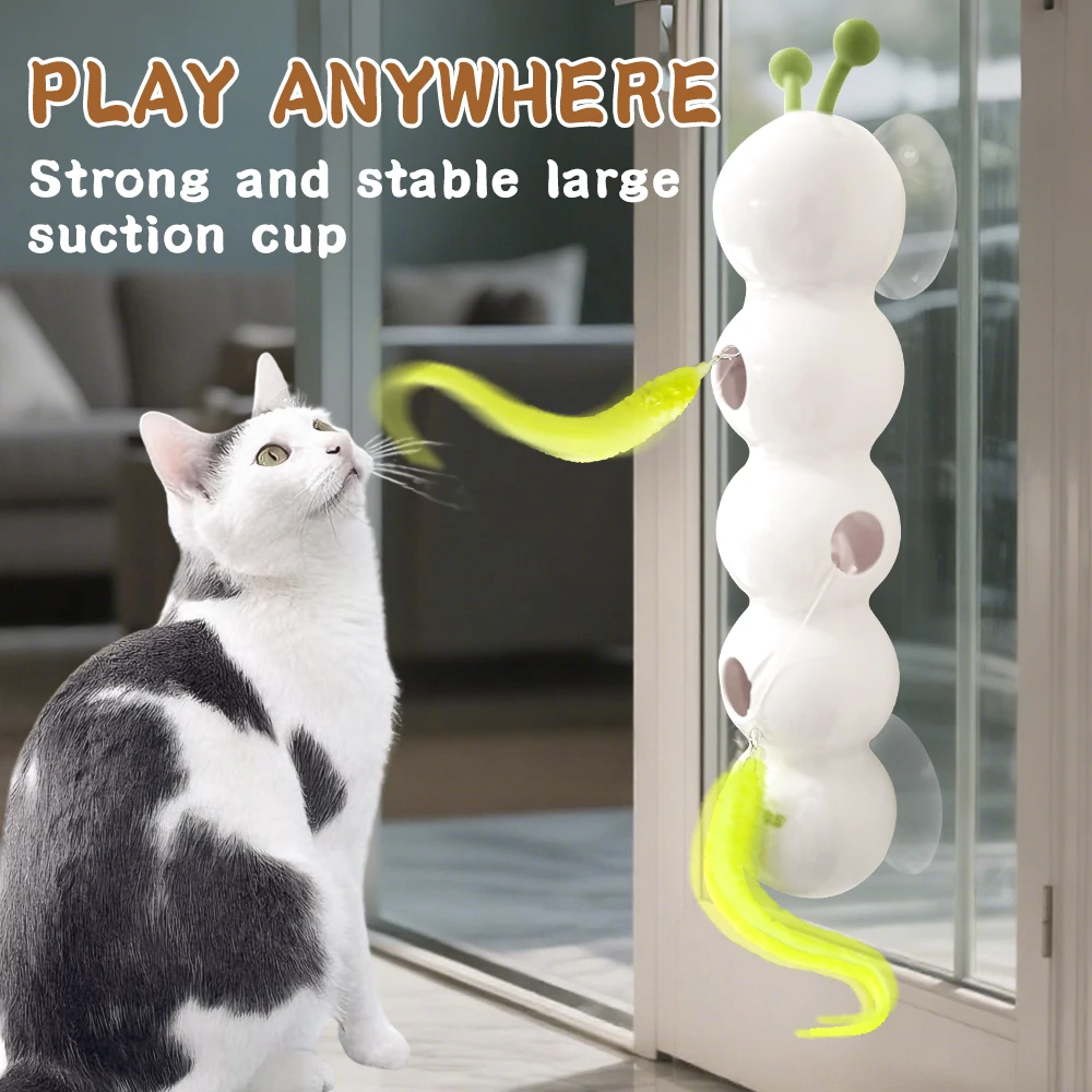 

Caterpillar Cat Toy,Interactive Smart Cat Toy, Rechargeable Motion Activated Cats Toys, Bite Resistant, Automatic Kitten Toys fo