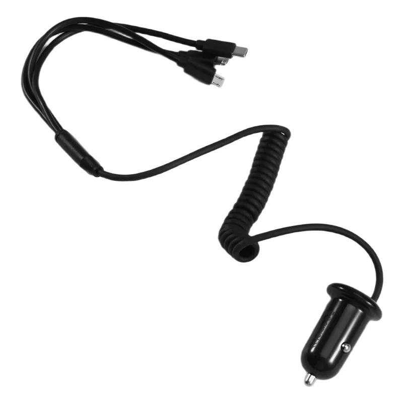 شاحن سيارة عالمي للهاتف 3 واجهة من النوع C محول شحن ملحقات الطاقة لنظام IOS وأندرويد Auto