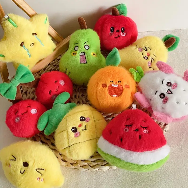 

Adorable Fruit Keychains Plu Toys Dolls Wedding Confetti Girls Bag Pendants School Bags Soft Stuffed Toys For All Ages