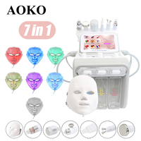 AOKO New 6/7 IN 1 H2O2 Aqua Peel Hydro Dermabrasion Skin Care Machine Dermabrasion Skin Lifting Spa Water Oxygen Jet Diamond Pee