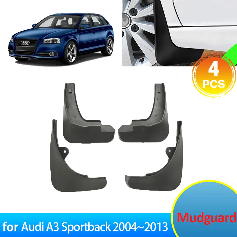 

Mud Flaps For Audi A3 8P Sportback 2004~2013 2012 2011 2010 2009 2008 2007 2006 2005 Accessories Mudguards Splash Guards Fender