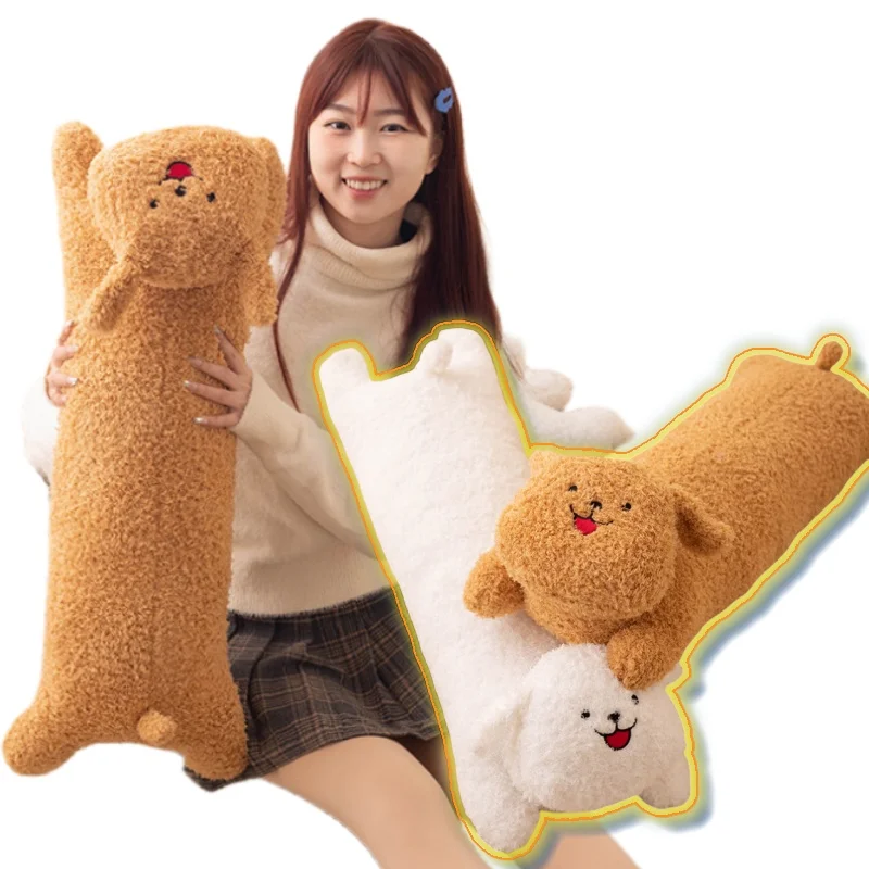 

Plush Cartoon Home Decor Long Teddy Dog Hug Sleeping Accompany Pillow Throw Birthday Gift Stuffed Puppy Creative Doll Cushion