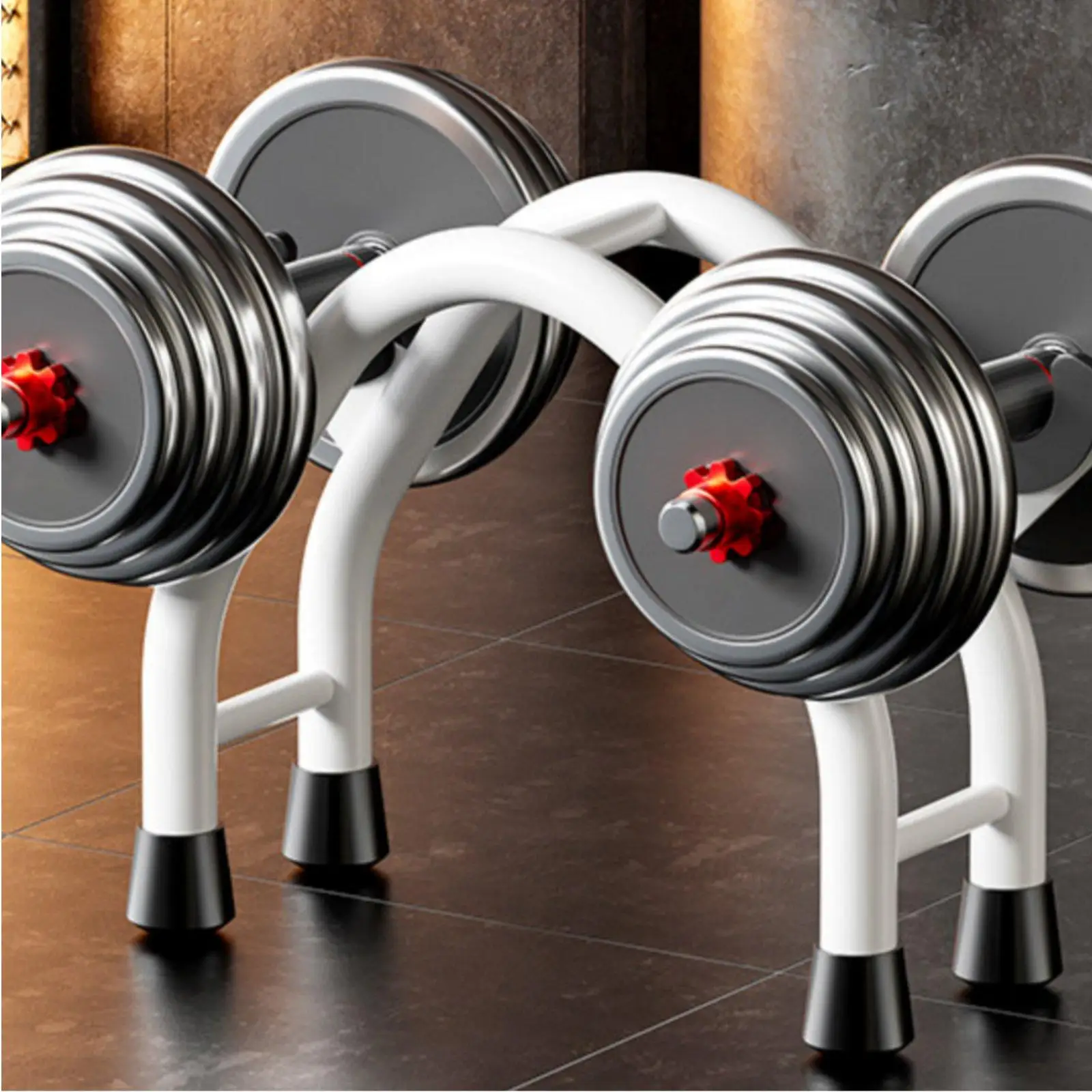 Dumbbell Storage Rack Multifunction Dumbbell Holder Carbon Steel Barbell Holder