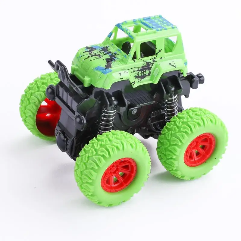 New Inertia Stunt Car 4WD Off Road All Terrain Vehicle Durable Anti Crash Toys for Kids Pull Back and Go Model with Sealed Box