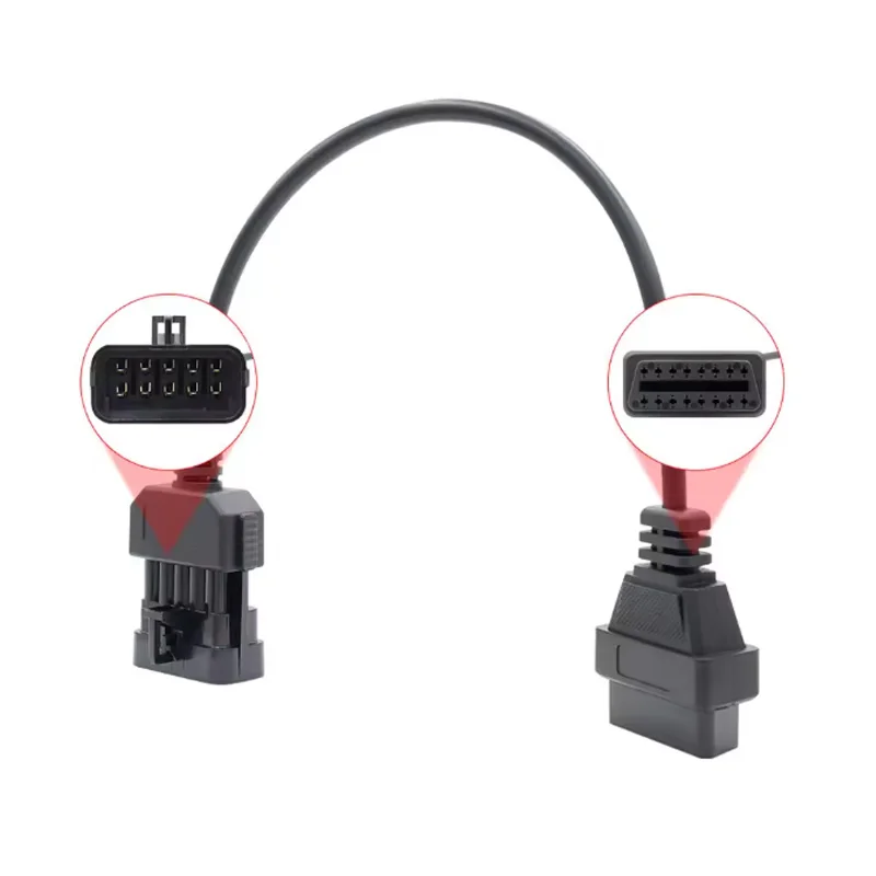 لأوبل 10Pin إلى obdii 16 دبوس obd obdii سيارة تمديد كابل ل فوكسهول لأوبل ماسح ضوئي تشخيصي أداة موصل محول