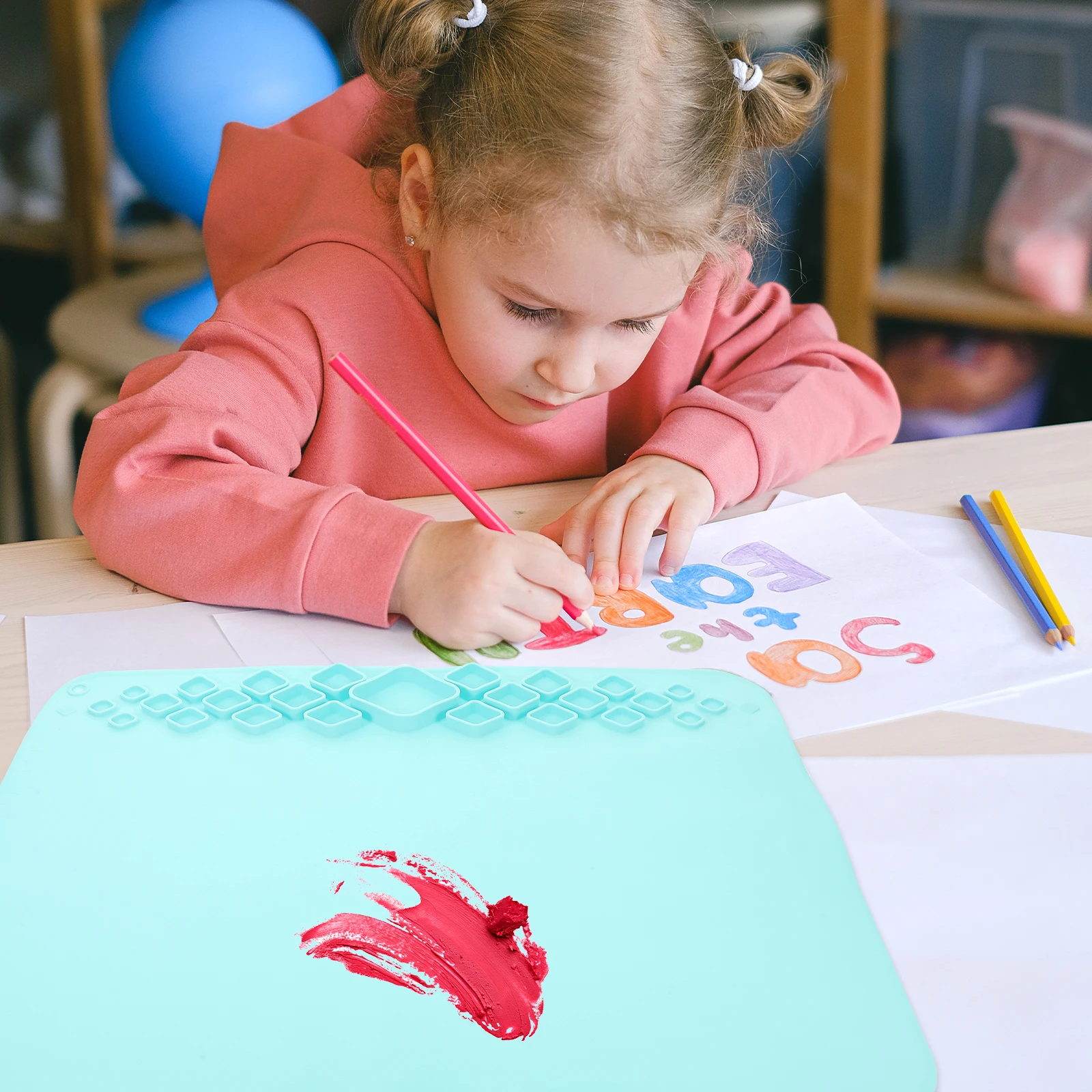 

Silicone Drawing Mat for Painting Resin Casting DIY Crafting Pad Lightweight Portable Non Stick Sheet Tools Students