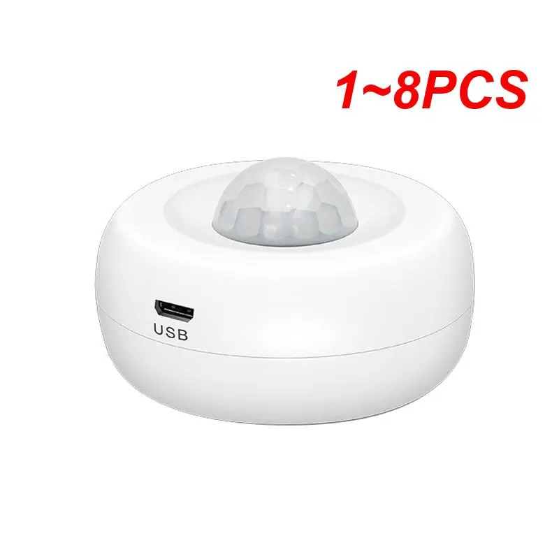 

1~8PCS Motion Sensor Sleek Design Wireless Convenience Anti-theft Protection 360-degree Detection Human Body Detection