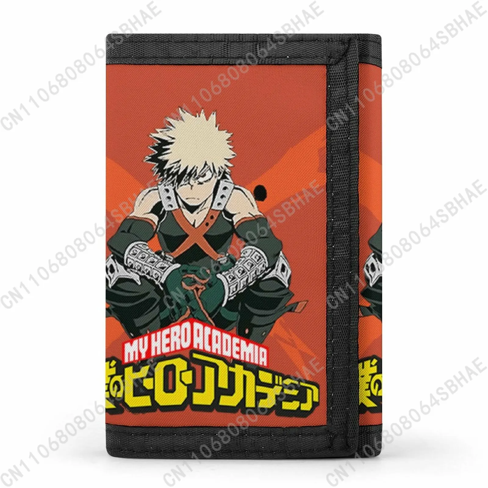 

My Hero Academia Bakugo Katsuki Trendy Tri Fold Wallet Teenage Girls Boys Slim 3 Fold Card Personalized Pattern Purse for School