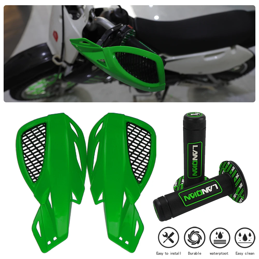 

Motorcycle Hand Guards Handlebar Protector Hand Grips Hand Grip Set For KAWASAKI KX65 KX80 KX85 KX125 KX250 KX250F KX450F KX65