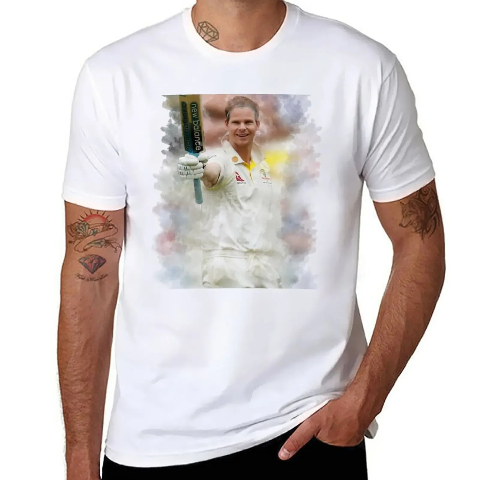 Steve Smith Smoke t-shirt summer top summer clothes customs progetta la tua camicia da allenamento da uomo