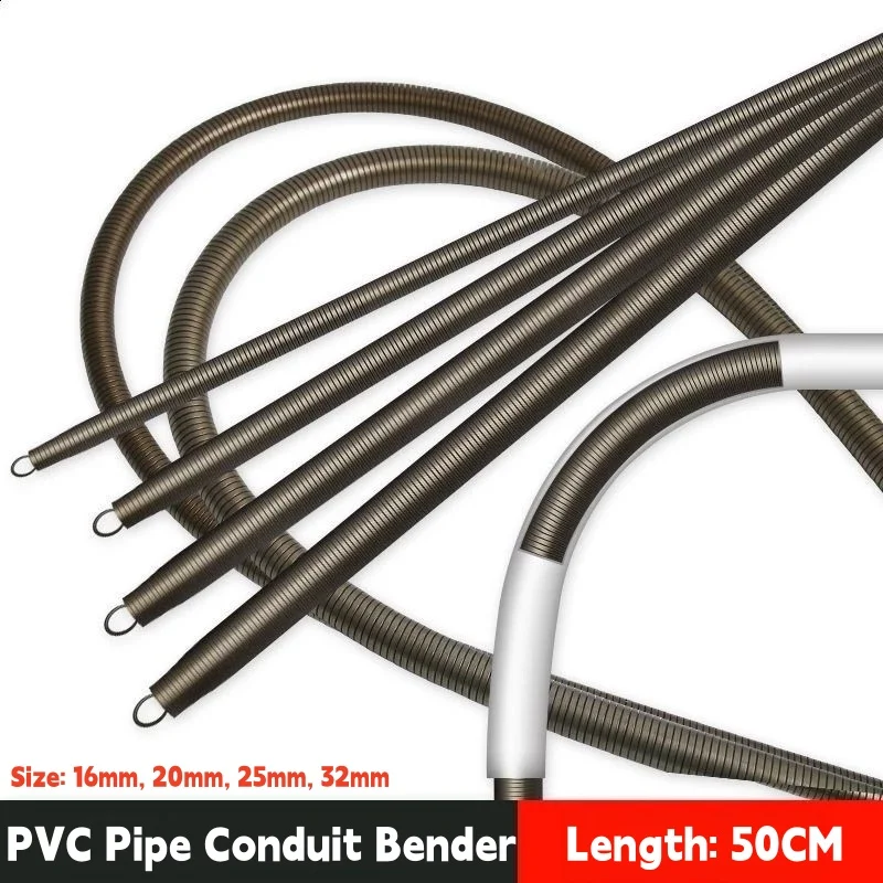 50cm Length PVC Pipe Conduit Spring Bender for I.D.16/20/25/32mm Pipes,Plastic Pipe Bending Anti-Crack Auxiliary Manual Tools