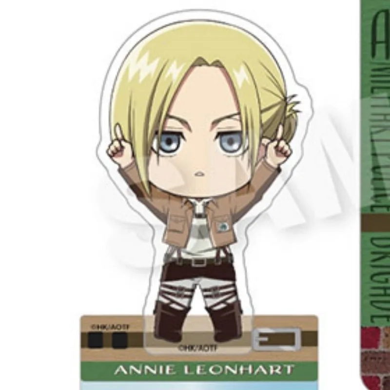 Hange Zoe Levi Eren Yeager Anime Figure Erwin Smith Toy Figures Woman Cartoon Cosplay Creative Action Stand Doll Toys Acrylic
