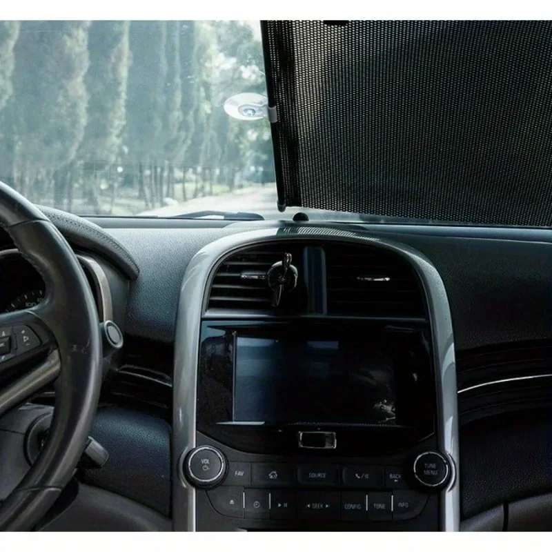 Car Window Telescopic Summer Protection Insulation Curtain Car Windshield Sunshade Roller Shutter Front and Rear Sunshade