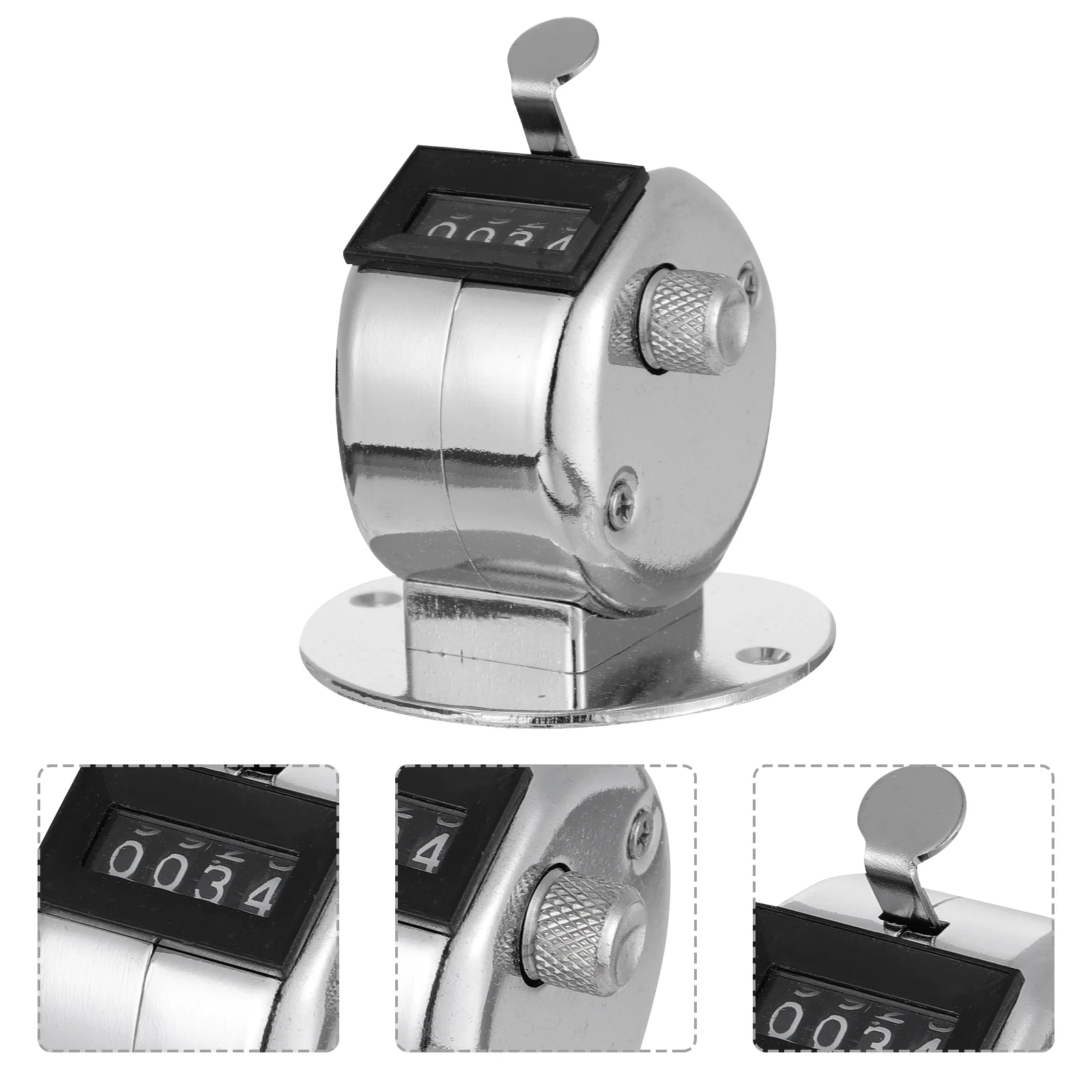 Metal Counting Artifact Mechanical Counter Recorder Device Tool Manual Tally Click Logger Recording