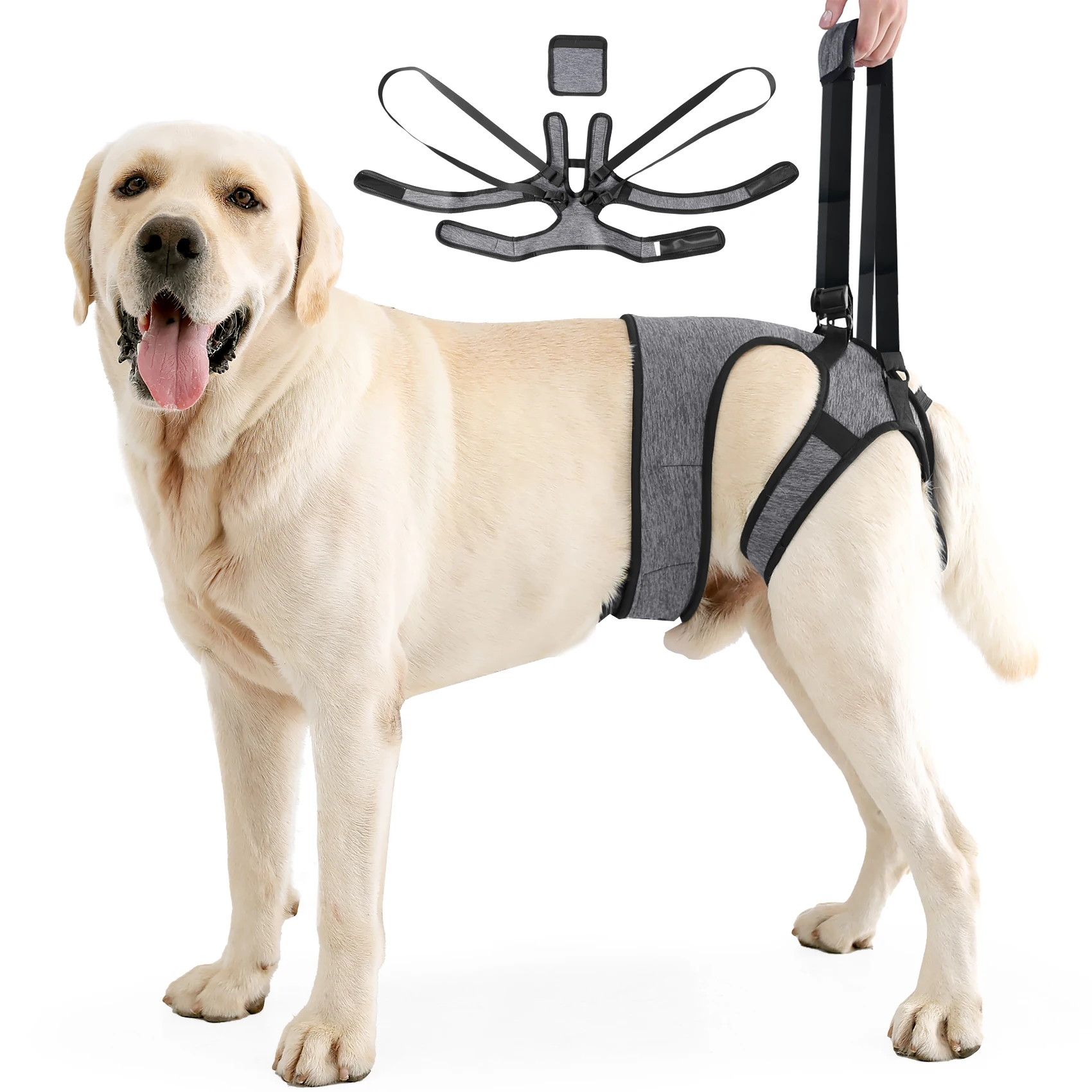 

Dog Lift Harness,Dog Sling for Back Legs,Dog Harness to Help Lift and Walk,Adjustable Sling Support for Dogs Hind Legs