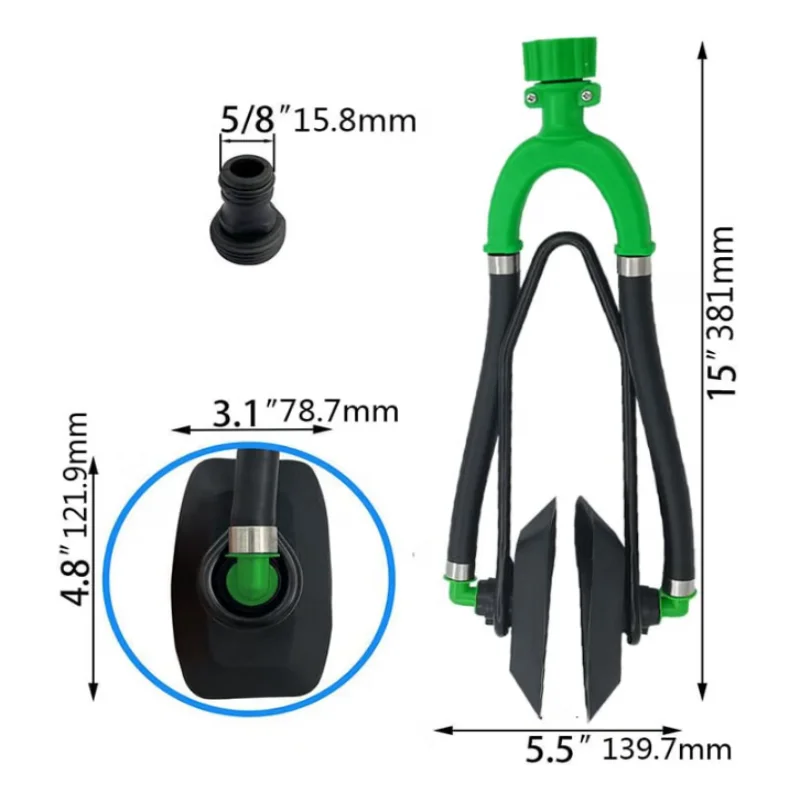 ISURE MARINE Green Dual Flow Boat Motor Flusher High Quality Square Outboard Motor Flusher Boat Flushing kit