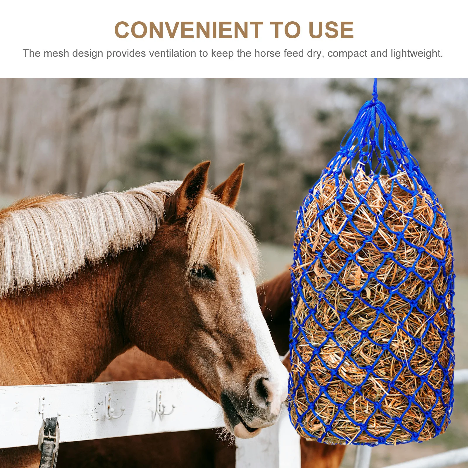 حقيبة القش ذات التغذية البطيئة مقاومة للاهتراء بسعة كبيرة، تصميم شبكي لتغذية الحصان، شبكة تغذية بطيئة، شبكة القش، شبكات الحصان