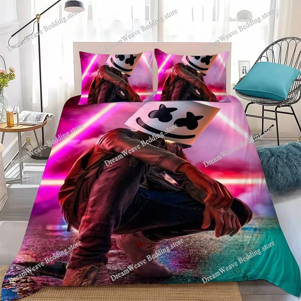 

DJ-M-MARSHMELLO Duvet Cover Set Home Style Bedding Soft Laundry Cotton Bed Student Dormitory Gift
