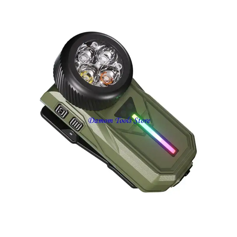 57BE Small Rechargeable Job Light With Sensing System And Various Attachment Methods