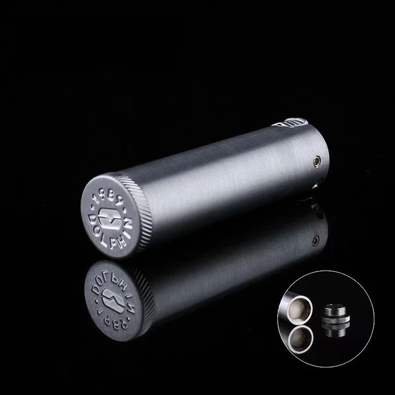 Retro Metal Oil Trenches Old Kerosene Lighter Antique Side Slip Wheel lighter Personalized Cigarette Accessories Wholesale