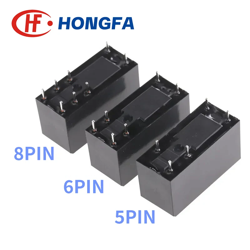 5Pcs JQX HF115F - 005 012 024 -1HS3 1ZS1 1ZS3 2HS4 2ZS4 5PIN 6PIN 8PIN 8A 12A 16A 5V 12V 24V power relay