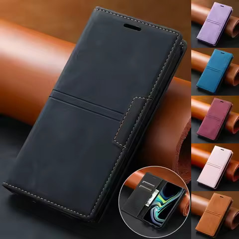 Wallet Fantastic Opposites Card Slot Flip Leather Case For Samsung Galaxy S25 Ultra S24 FE S23 Plus S22 S21 S20 Note20 10 Lite 9