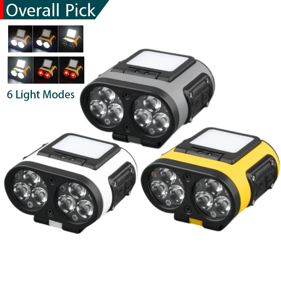 Ultra Bright Mini LED Headlamp USB Rechargeable Hat Clip Light Waterproof Sensor Head Flashlight  Outdoor Fishing Camping Torch